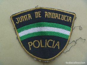Militaria: PARCHE DE BRAZO DEL CUERPO NACIONAL DE POLICIA , AUTONOMICA DE ANDALUCIA